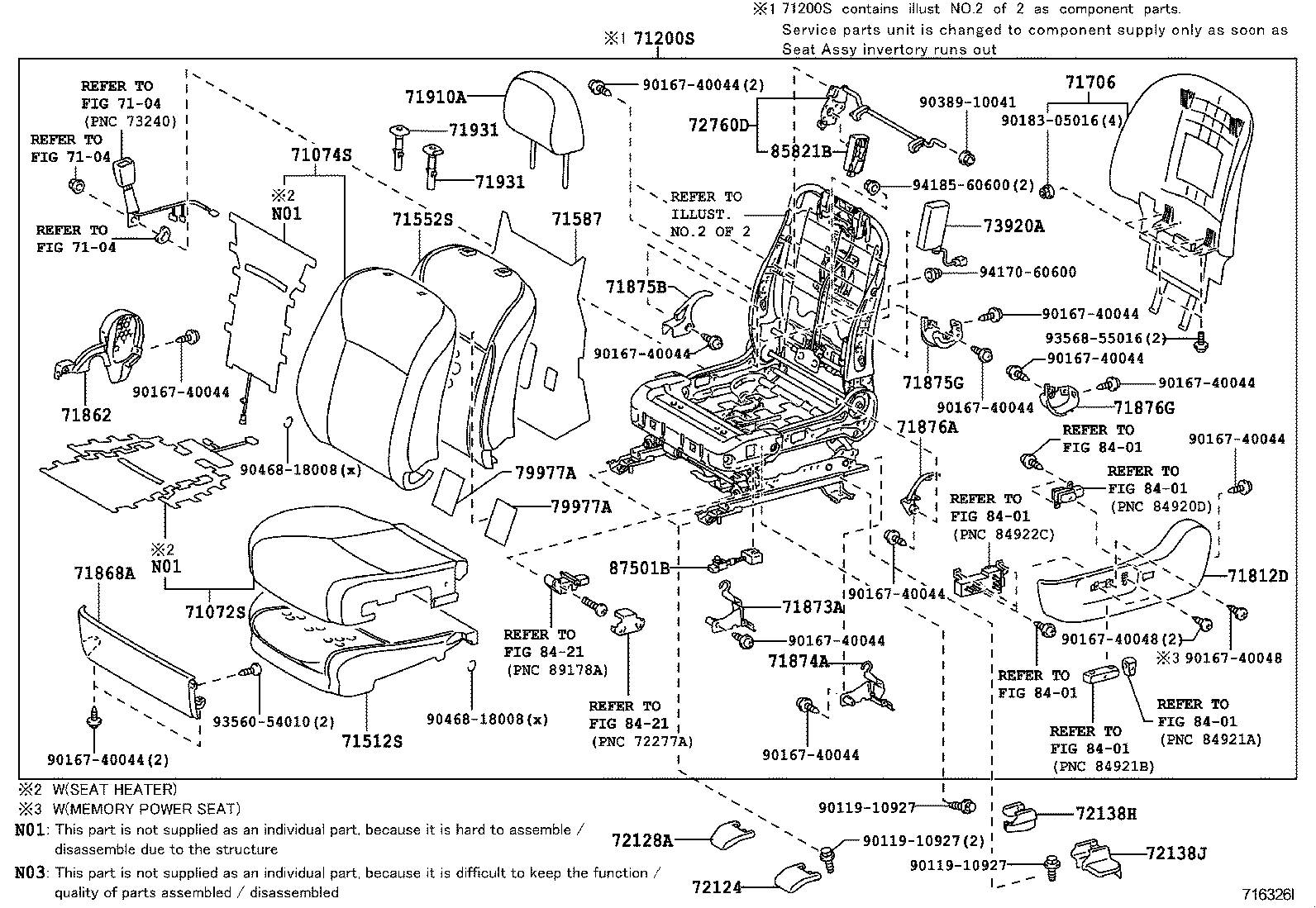  HS250H |  FRONT SEAT SEAT TRACK