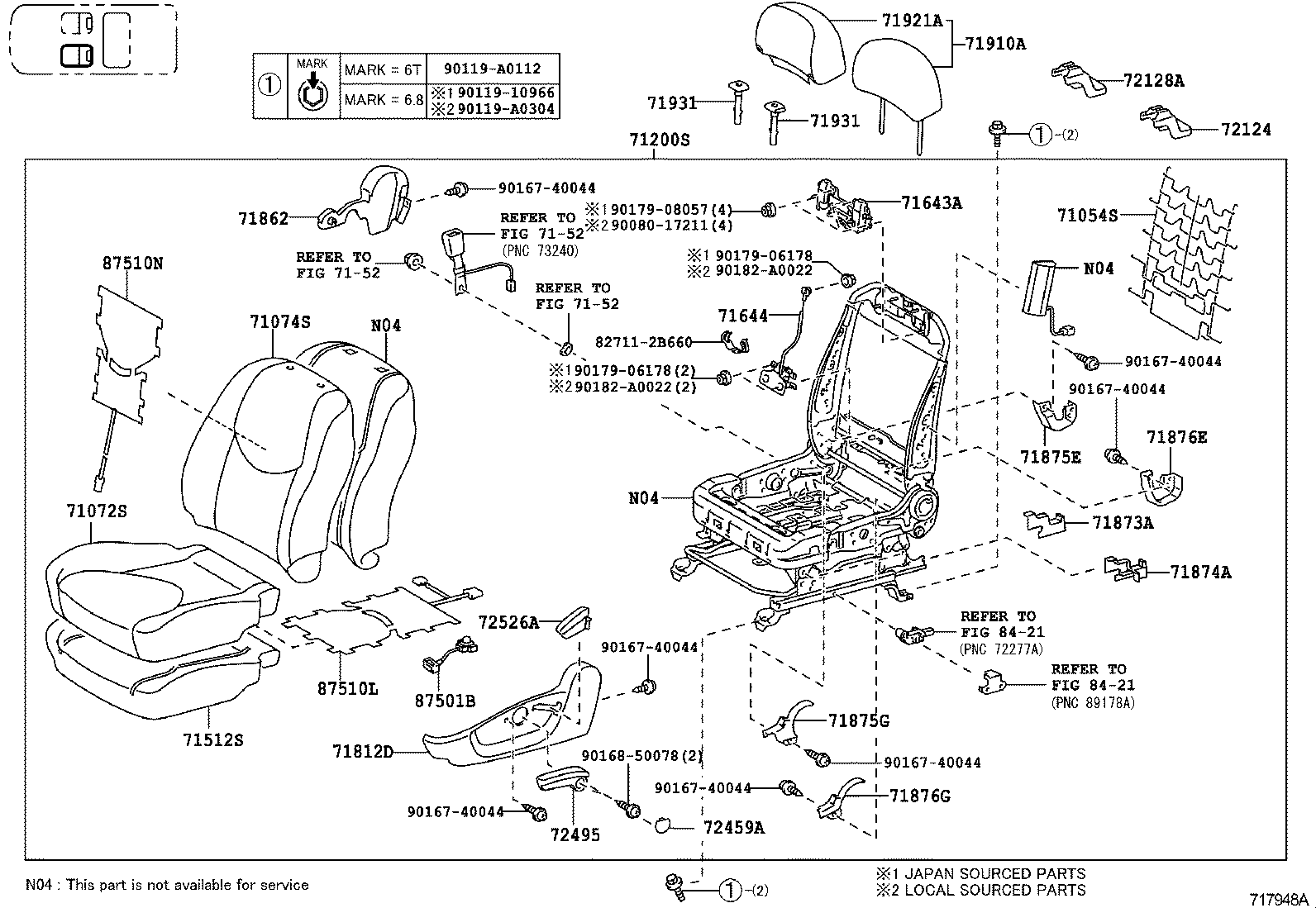  RAV4 EV |  SEAT SEAT TRACK