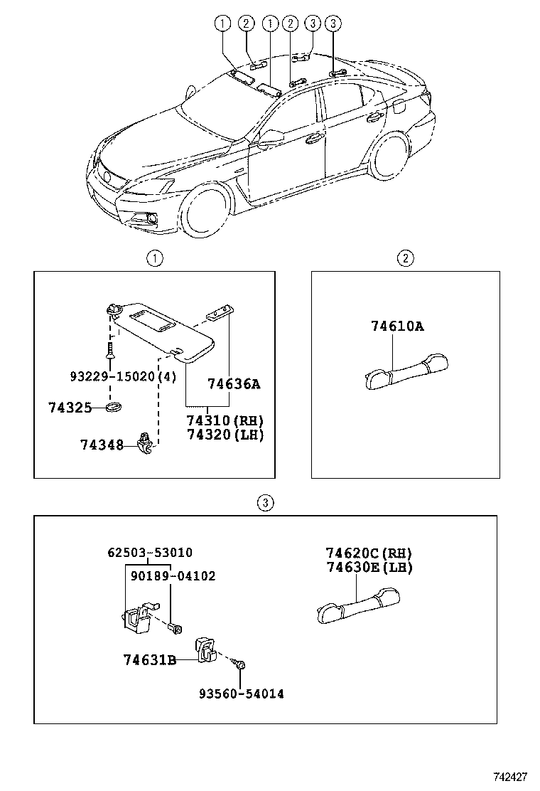  IS F |  ARMREST VISOR