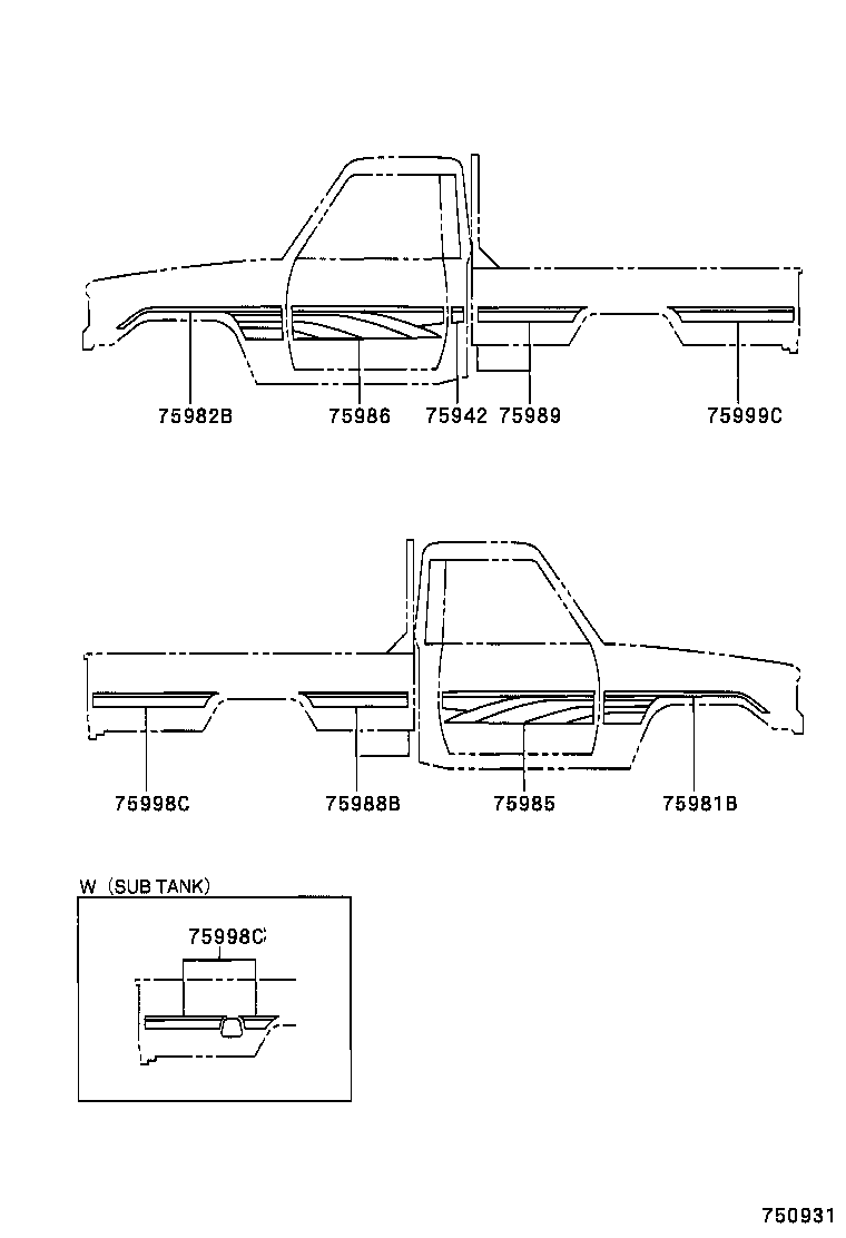  LAND CRUISER 70 |  BODY STRIPE