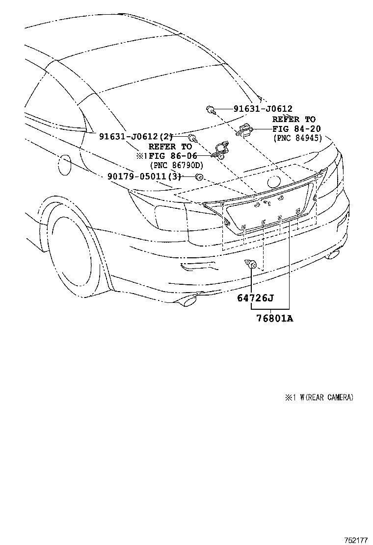  IS250C 350C |  REAR MOULDING