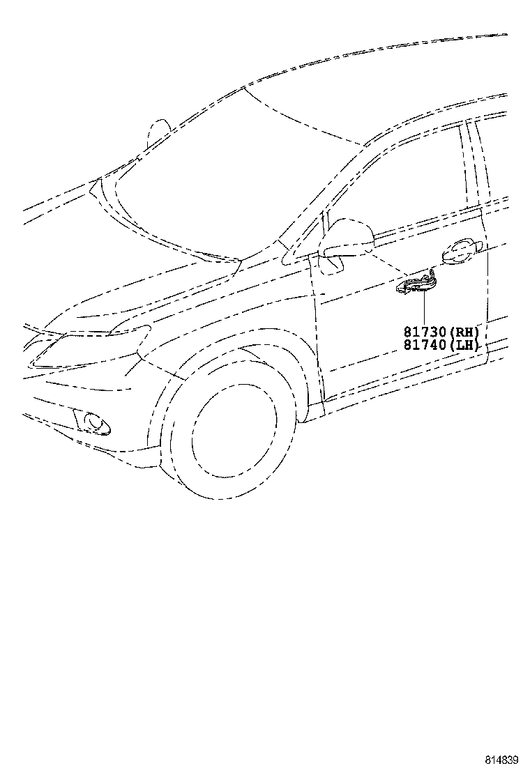  RX350 450H |  SIDE TURN SIGNAL LAMP OUTER MIRROR LAMP