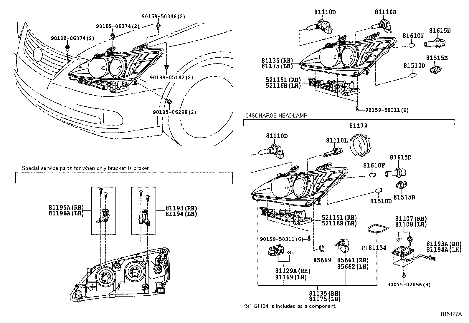  ES350 |  HEADLAMP