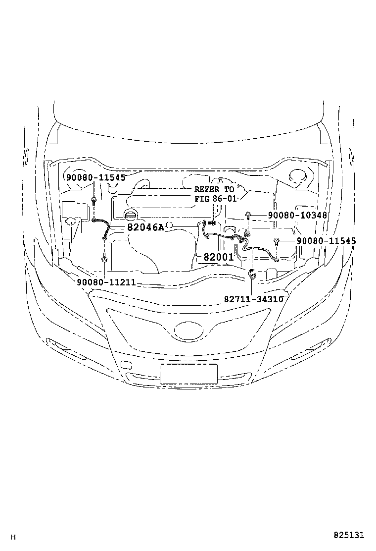  CAMRY HV NAP |  WIRING CLAMP