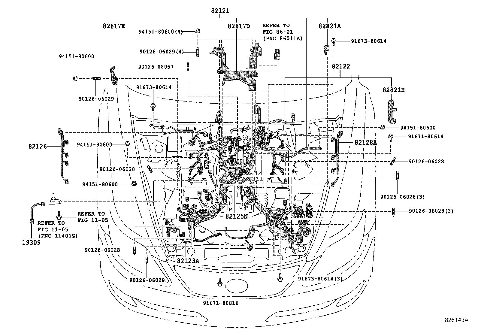  LS460 460L |  WIRING CLAMP