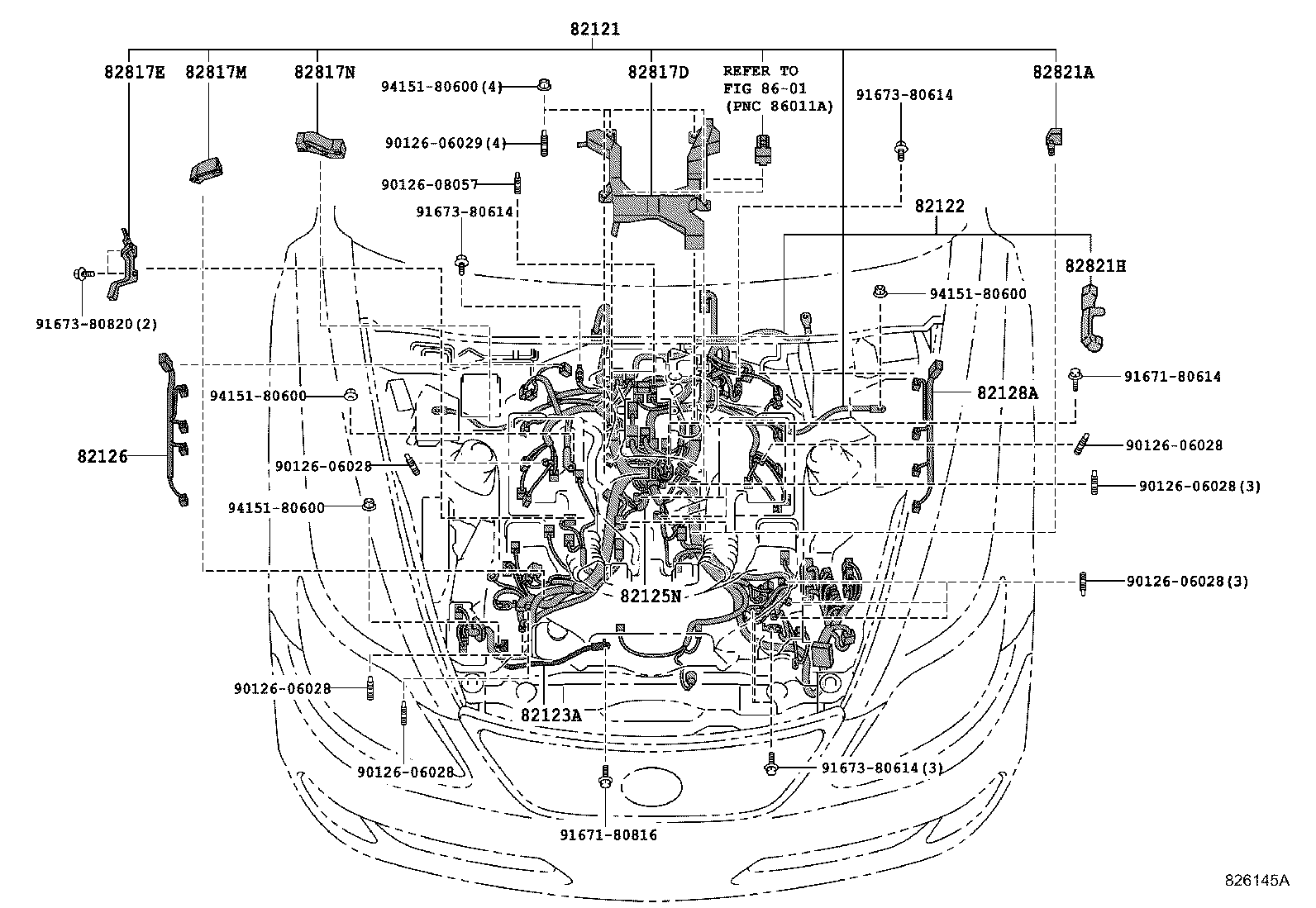  LS460 460L |  WIRING CLAMP