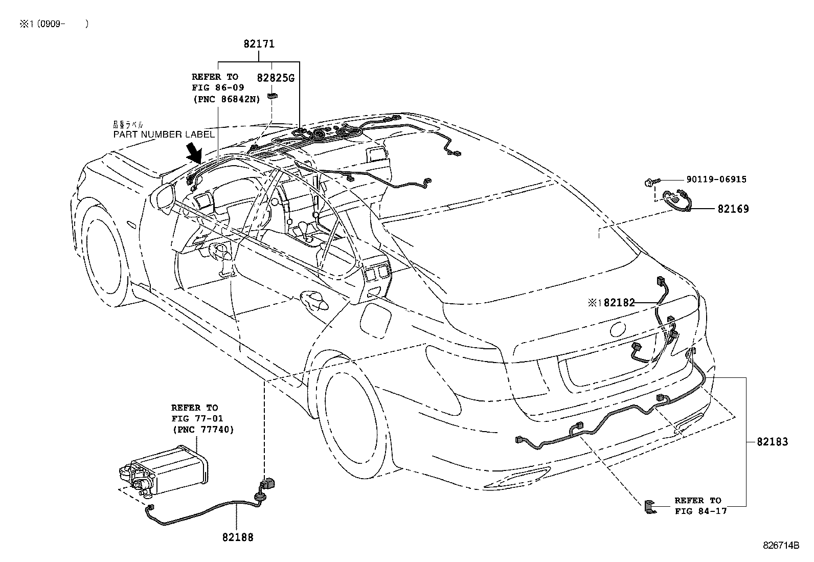  LS460 460L |  WIRING CLAMP