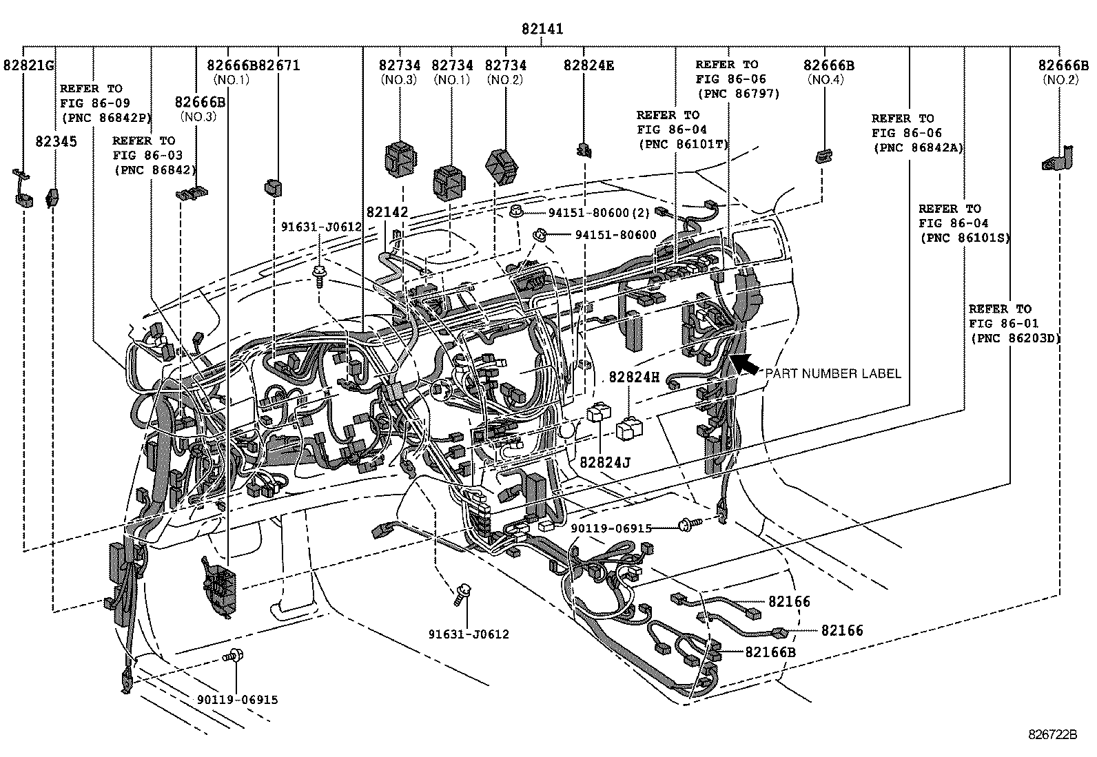  LS460 460L |  WIRING CLAMP