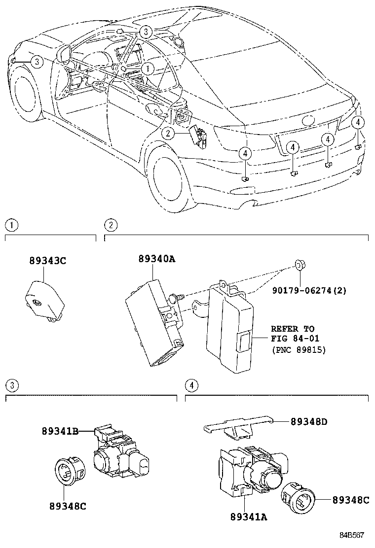  IS250 350 |  CLEARANCE BACK SONAR