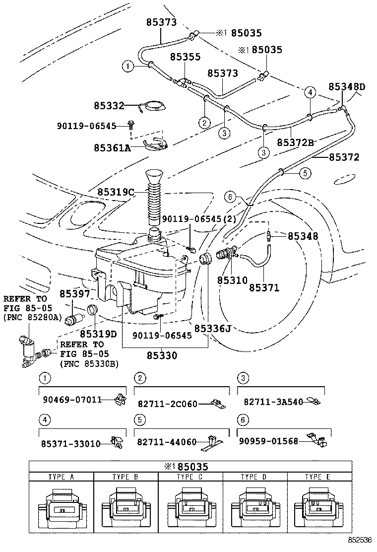  GS30 35 43 460 |  WINDSHIELD WASHER