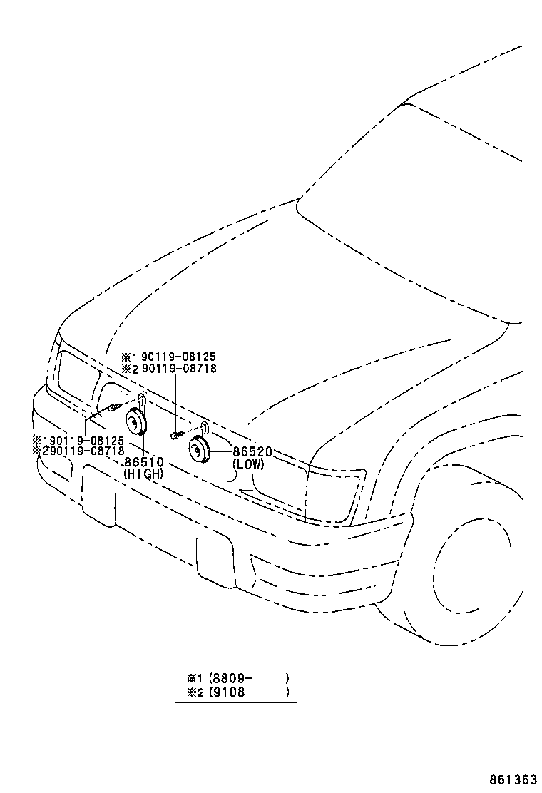  HILUX 2WD |  HORN