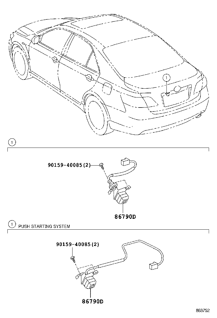  CAMRY NAP |  REAR MONITOR DISPLAY CAMERA