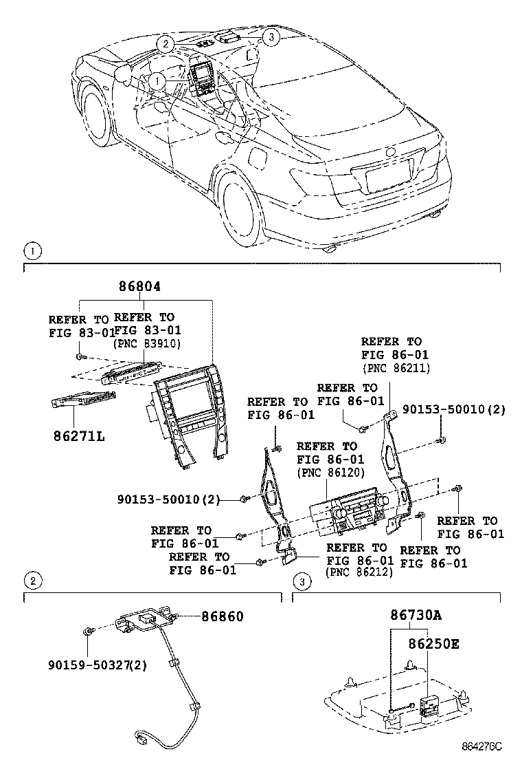  ES350 |  NAVIGATION FRONT MONITOR DISPLAY