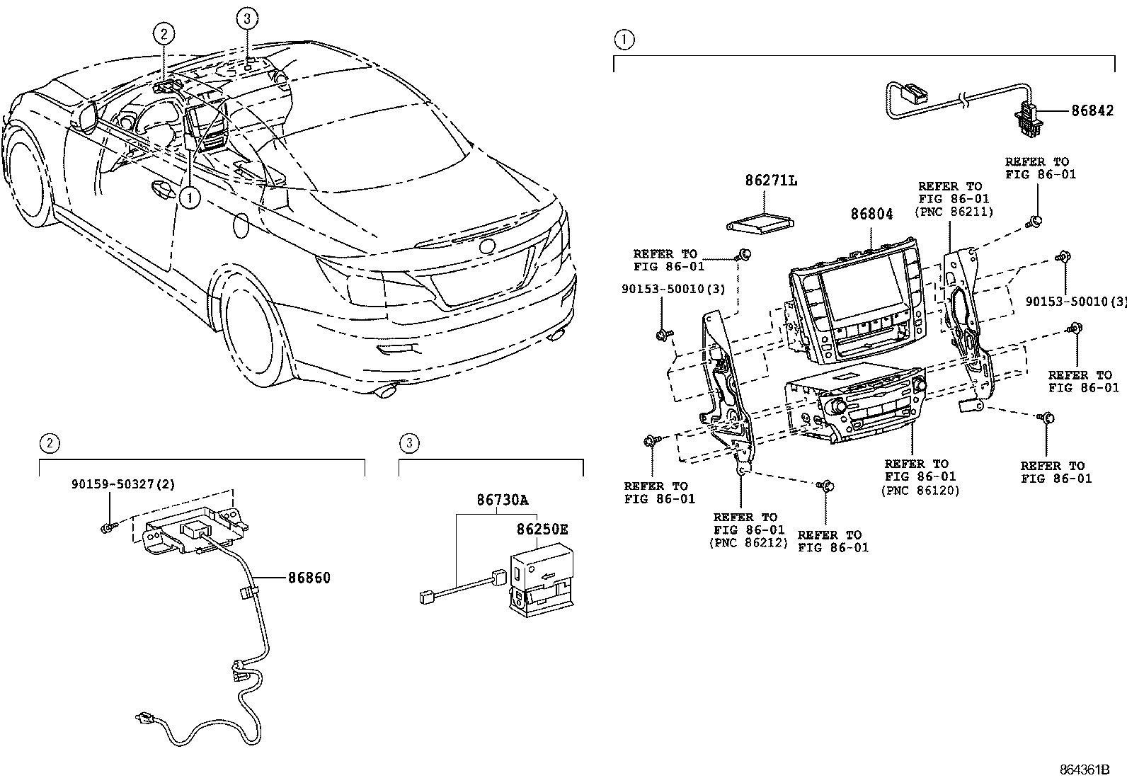  IS250C 350C |  NAVIGATION FRONT MONITOR DISPLAY