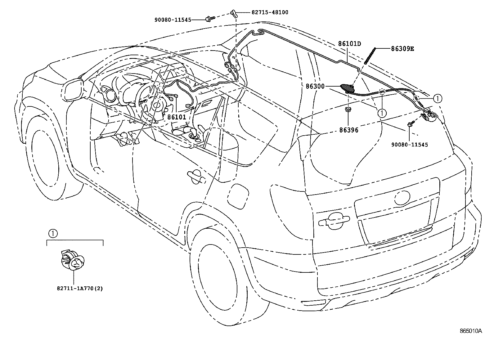  RAV4 EV |  ANTENNA