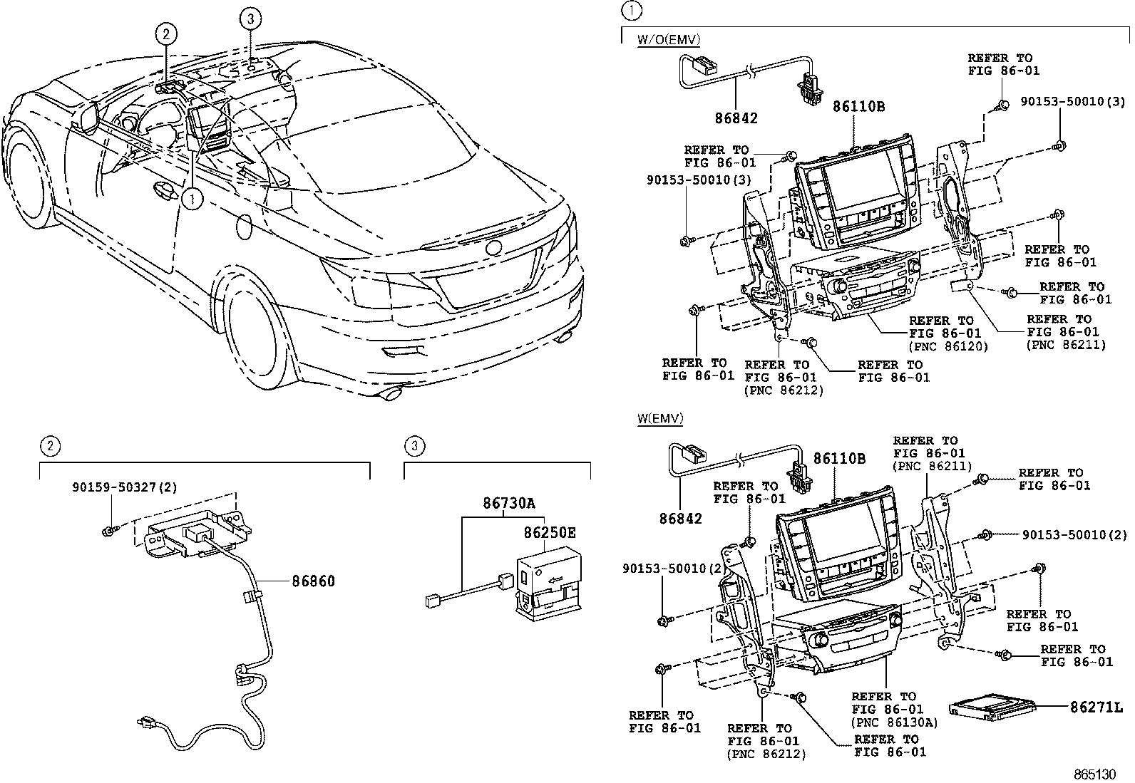  IS250C 350C |  NAVIGATION FRONT MONITOR DISPLAY