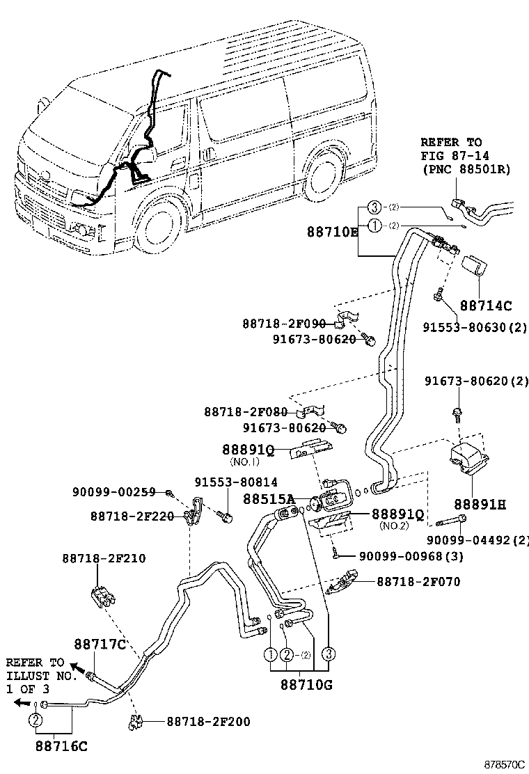  HIACE |  HEATING AIR CONDITIONING COOLER PIPING