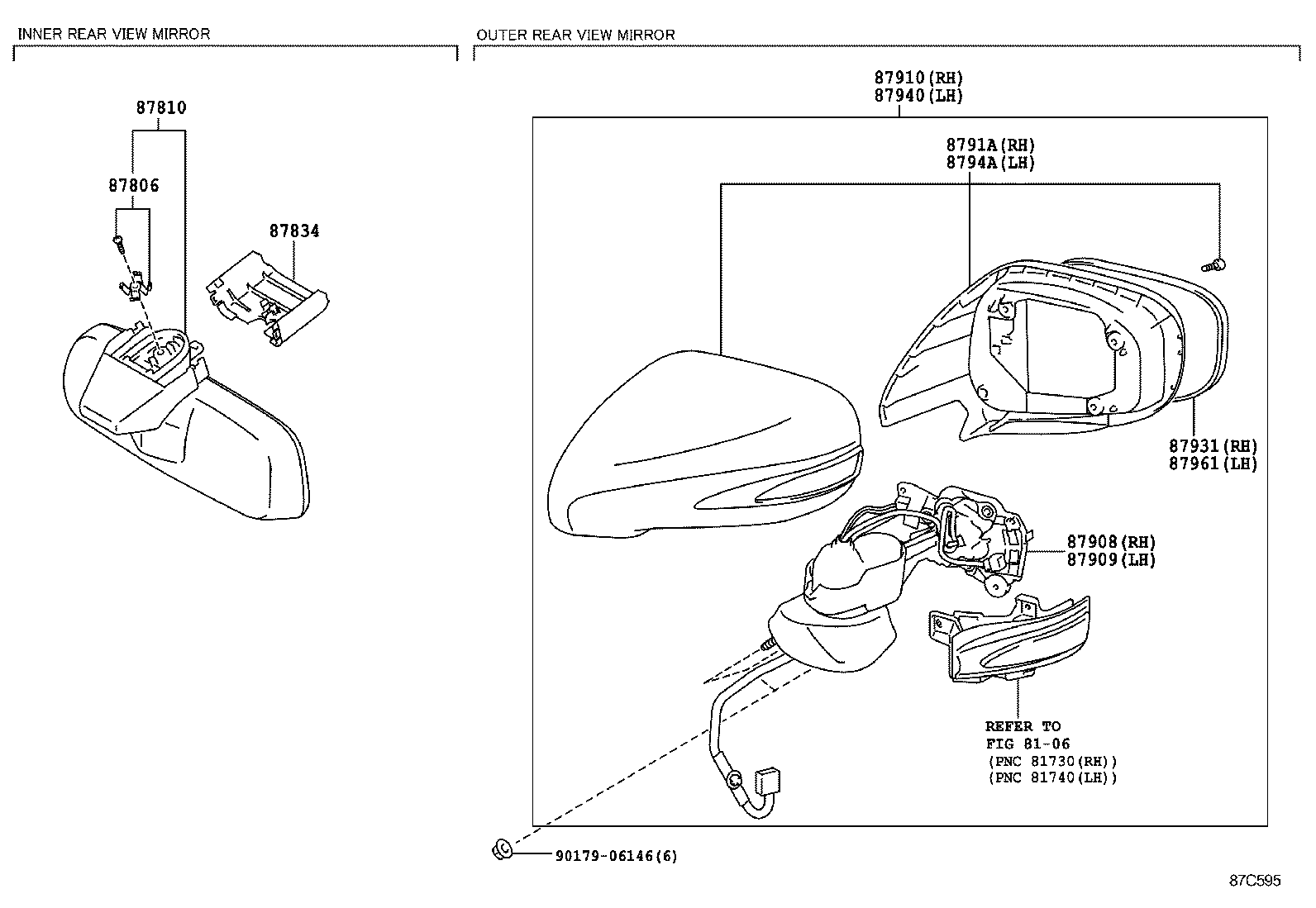  IS250C 350C |  MIRROR