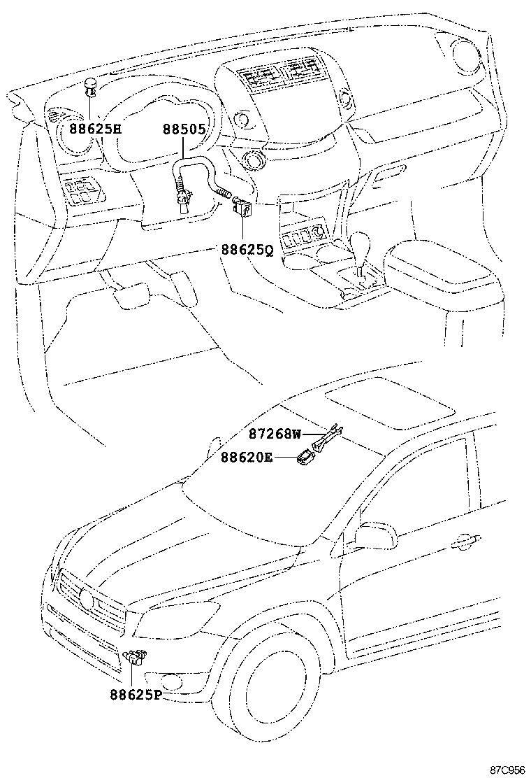  RAV4 EV |  HEATING AIR CONDITIONING CONTROL AIR DUCT