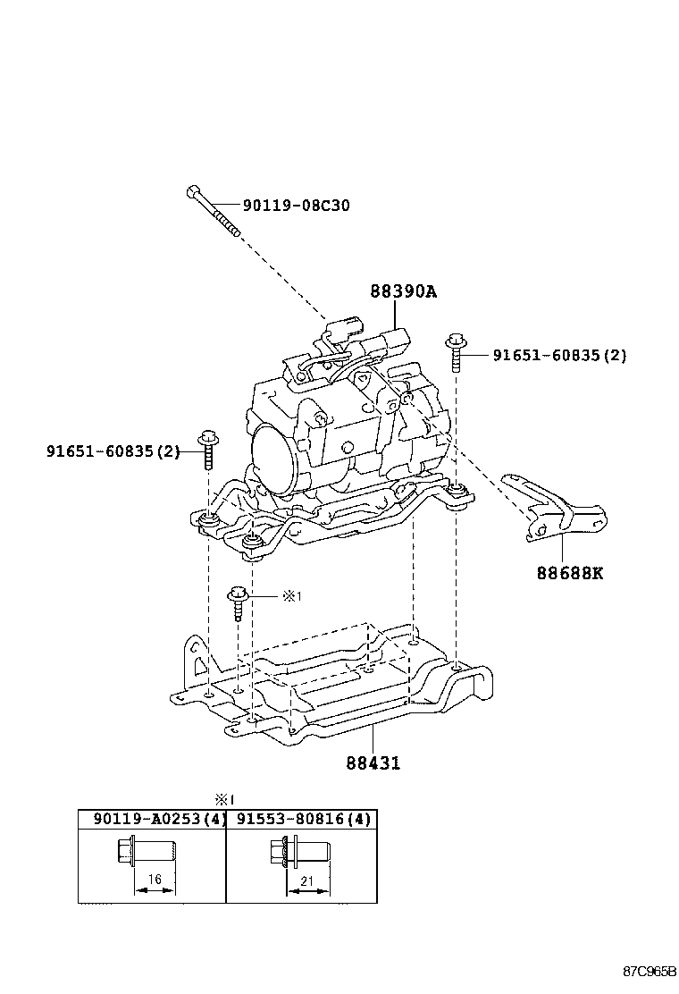  RAV4 EV |  HEATING AIR CONDITIONING COMPRESSOR