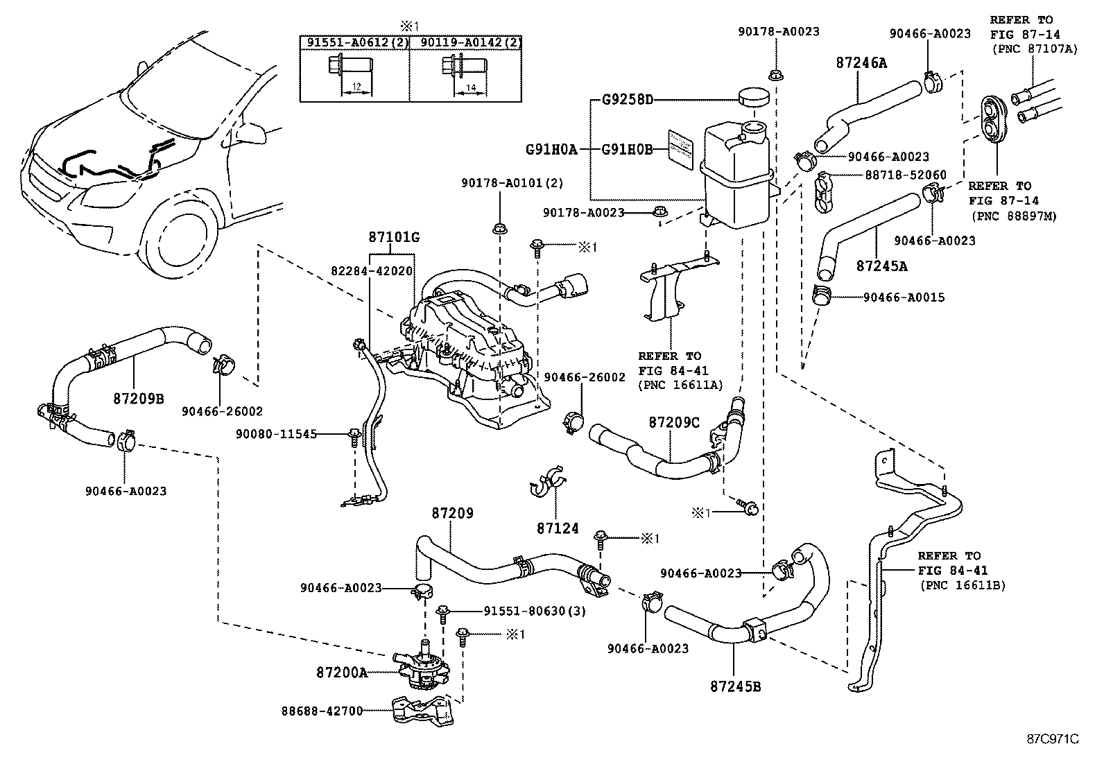  RAV4 EV |  HEATING AIR CONDITIONING WATER PIPING