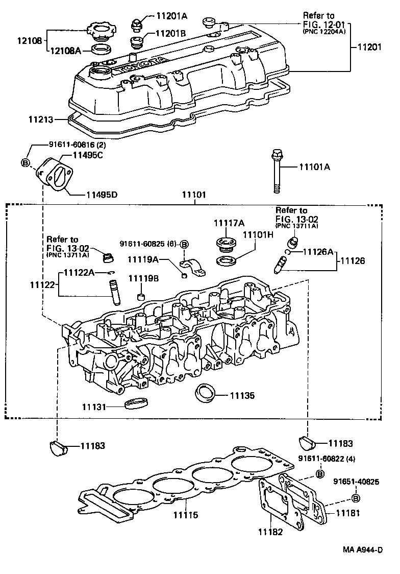  HILUX 2WD |  CYLINDER HEAD