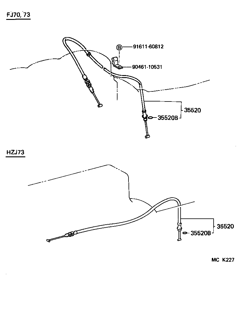  LAND CRUISER 70 |  THROTTLE LINK VALVE LEVER ATM