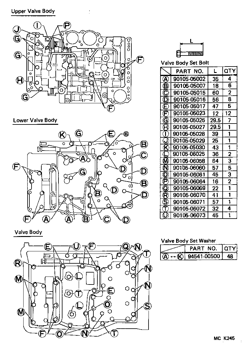  LAND CRUISER 70 |  VALVE BODY OIL STRAINER ATM