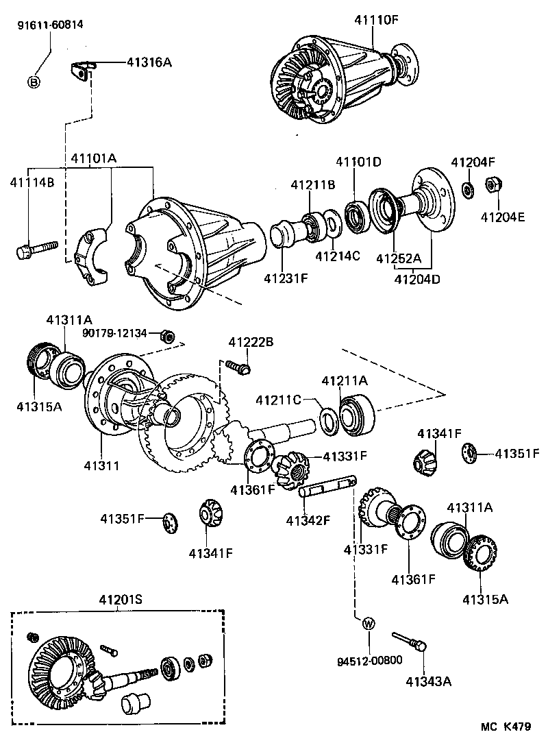  LAND CRUISER 70 |  FRONT AXLE HOUSING DIFFERENTIAL