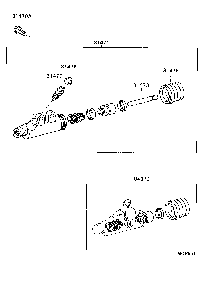  LAND CRUISER 70 |  CLUTCH RELEASE CYLINDER