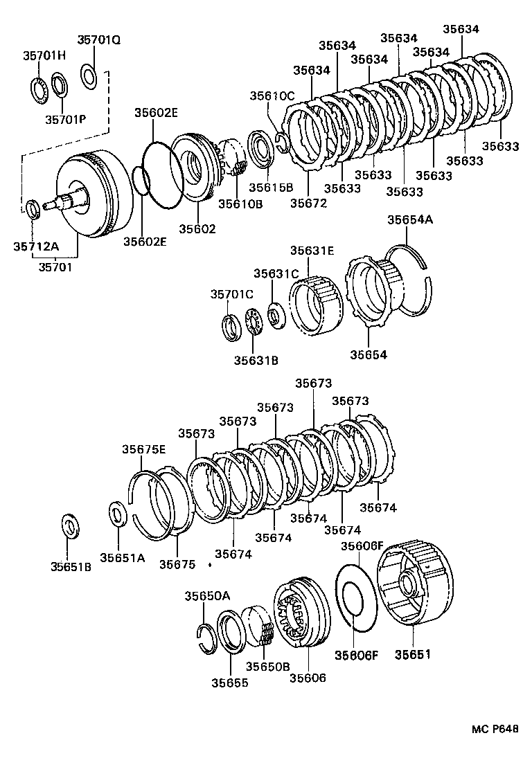  LAND CRUISER 70 |  BRAKE BAND MULTIPLE DISC CLUTCH ATM