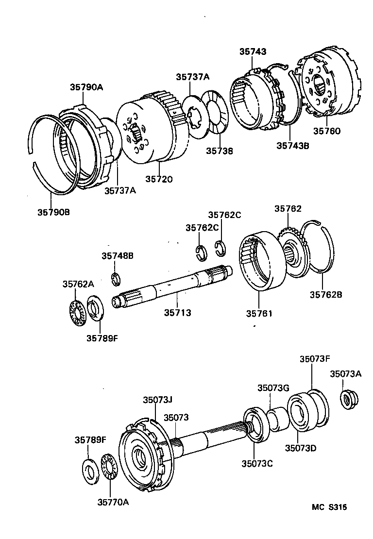  LAND CRUISER 70 |  PLANETARY GEAR REVERSE PISTON COUNTER GEAR ATM