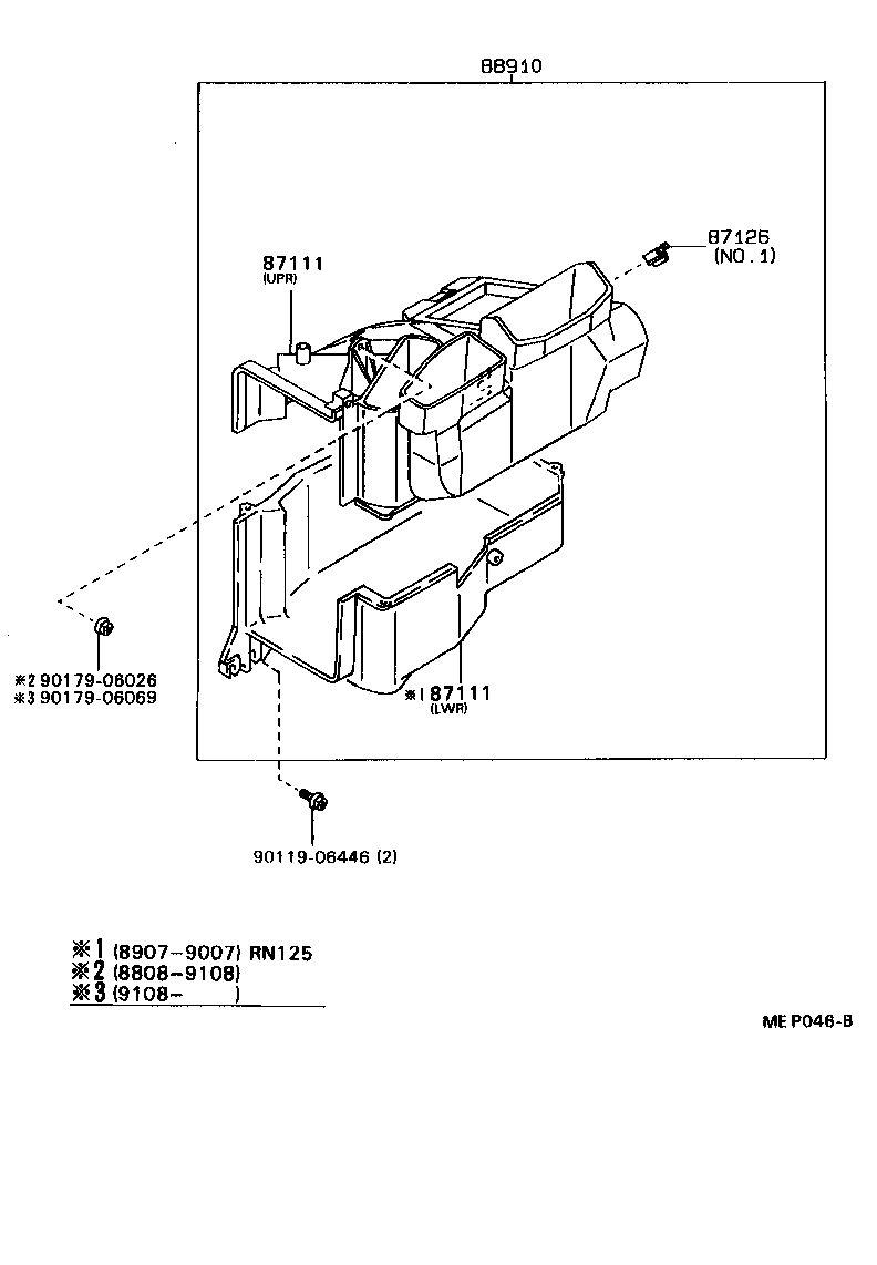  HILUX 2WD |  HEATING AIR CONDITIONING HEATER UNIT BLOWER