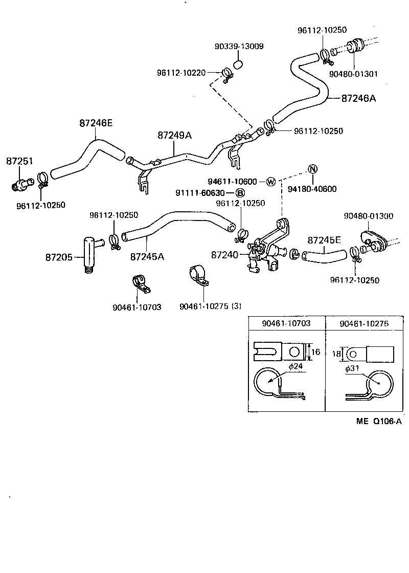  LAND CRUISER 70 |  HEATING AIR CONDITIONING WATER PIPING