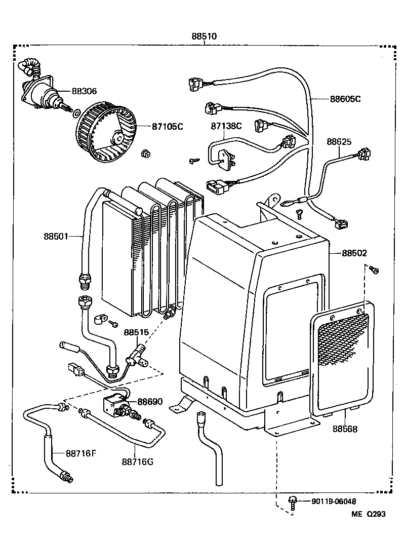  LAND CRUISER 70 |  HEATING AIR CONDITIONING COOLER UNIT