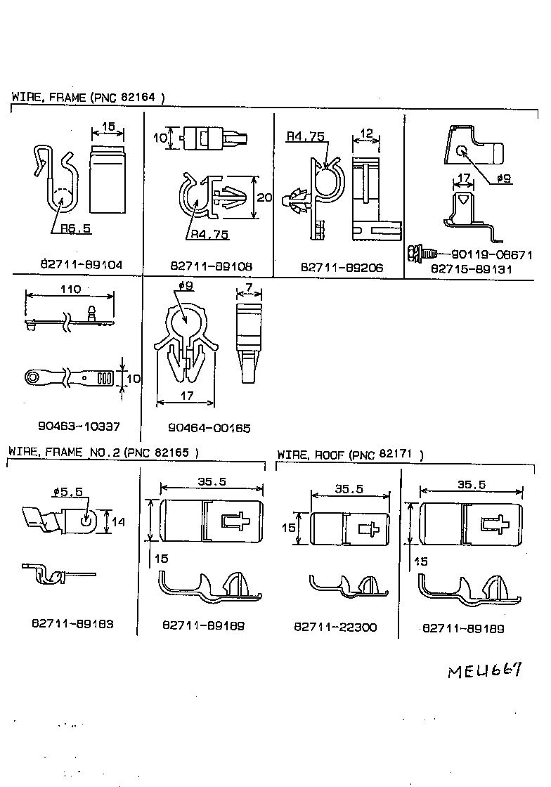  HILUX 2WD |  WIRING CLAMP