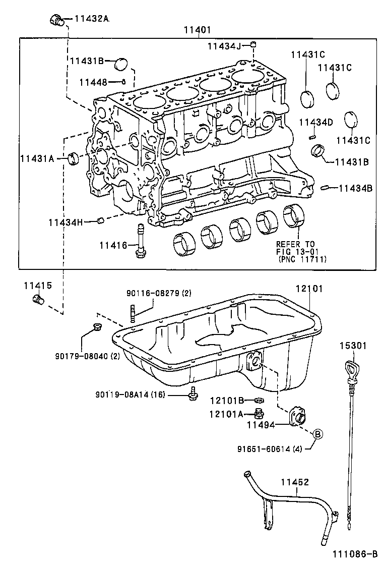  T100 |  CYLINDER BLOCK