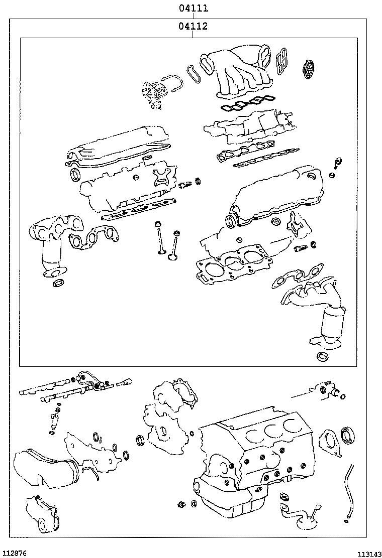  ES300 330 |  ENGINE OVERHAUL GASKET KIT