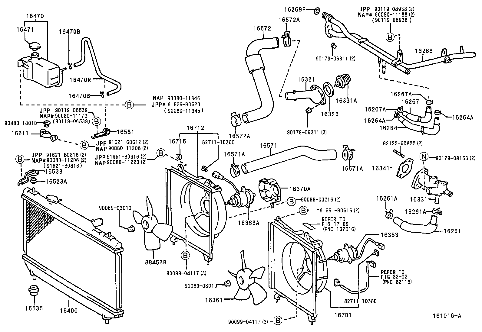  CAMRY NAP |  RADIATOR WATER OUTLET