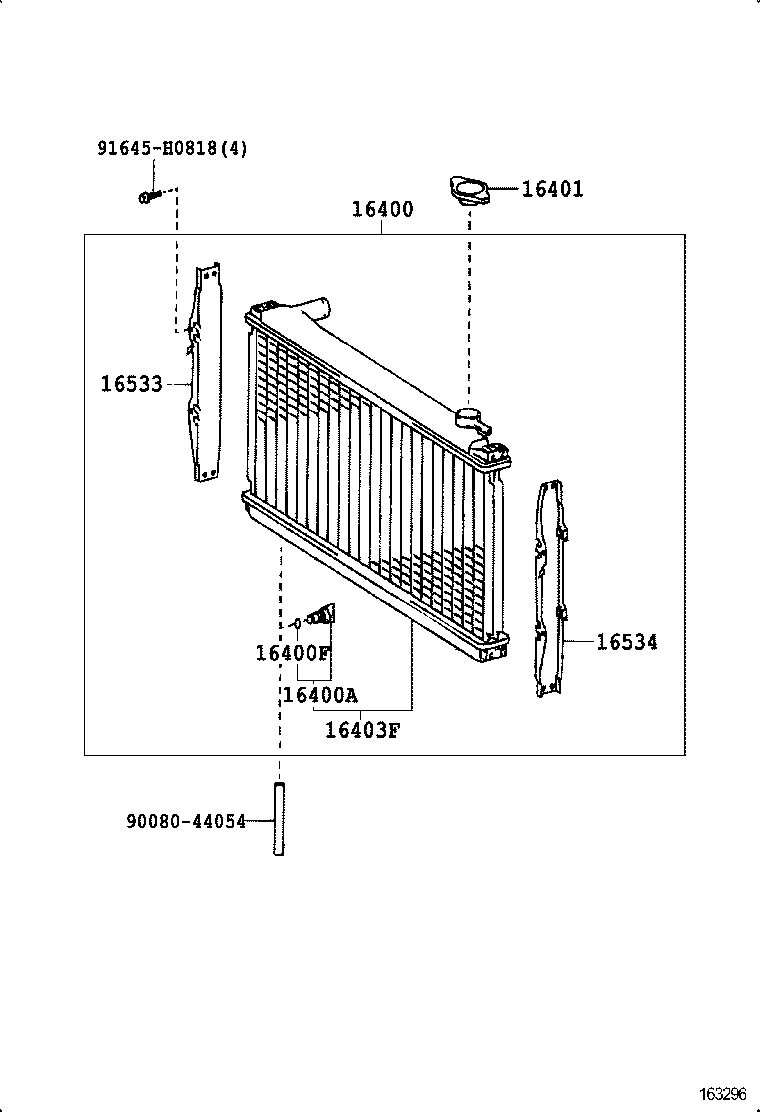  T100 |  RADIATOR WATER OUTLET