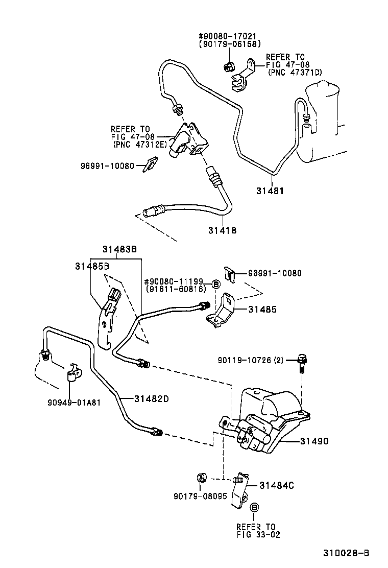  CAMRY NAP |  CLUTCH PEDAL FLEXIBLE HOSE