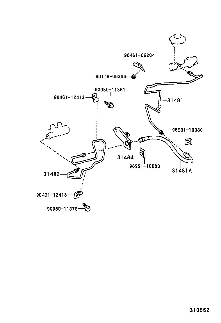  TUNDRA |  CLUTCH PEDAL FLEXIBLE HOSE