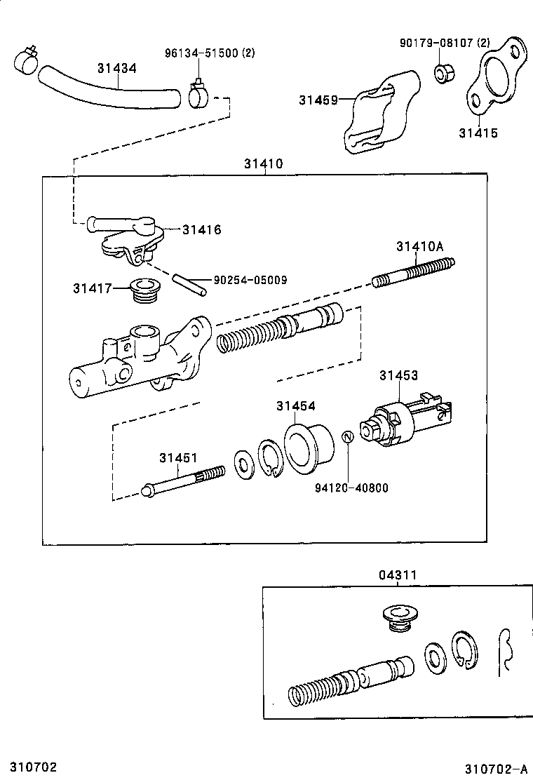  RAV4 |  CLUTCH MASTER CYLINDER