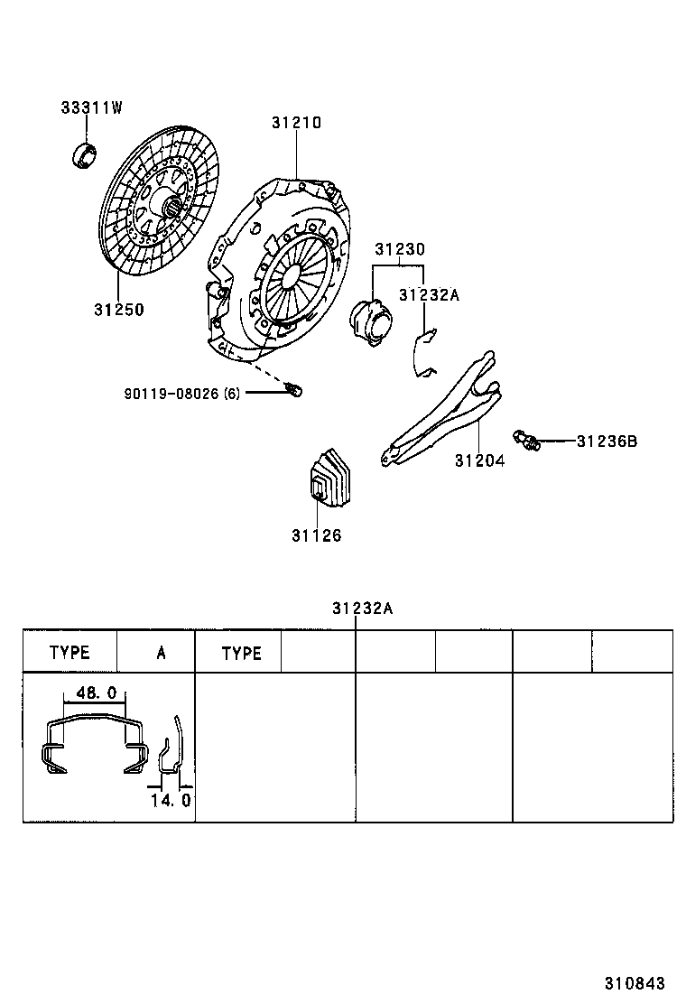  IS300 |  CLUTCH RELEASE FORK