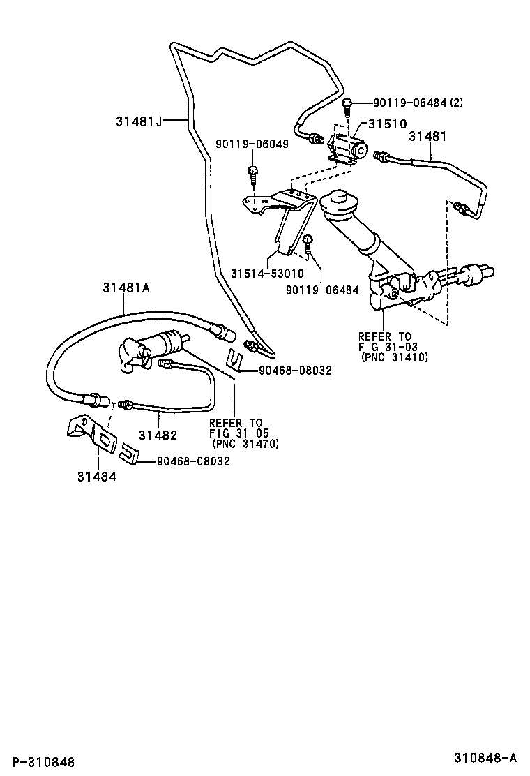  IS300 |  CLUTCH PEDAL FLEXIBLE HOSE