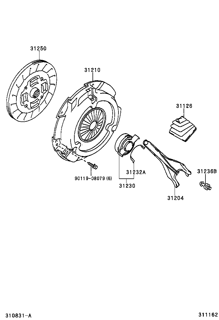  SOLARA |  CLUTCH RELEASE FORK