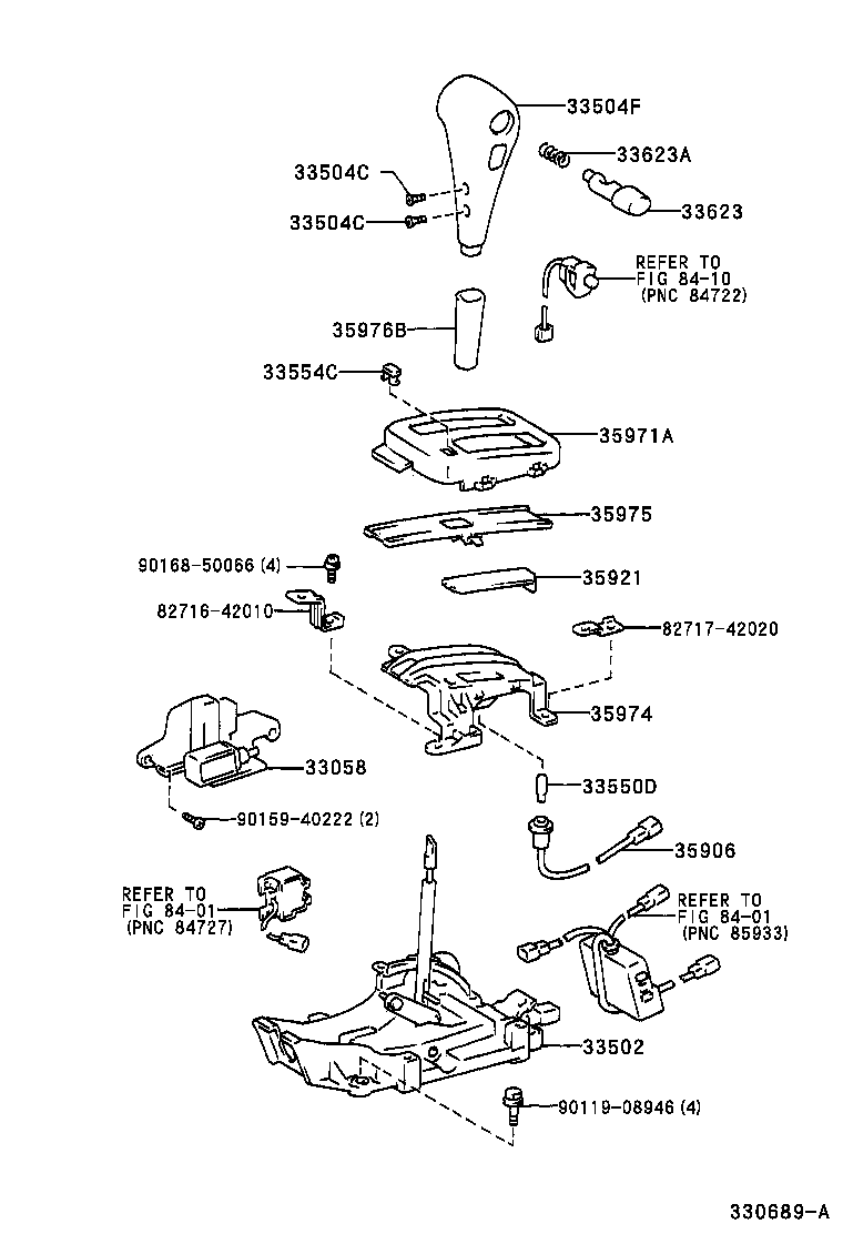  RAV4 EV |  SHIFT LEVER RETAINER