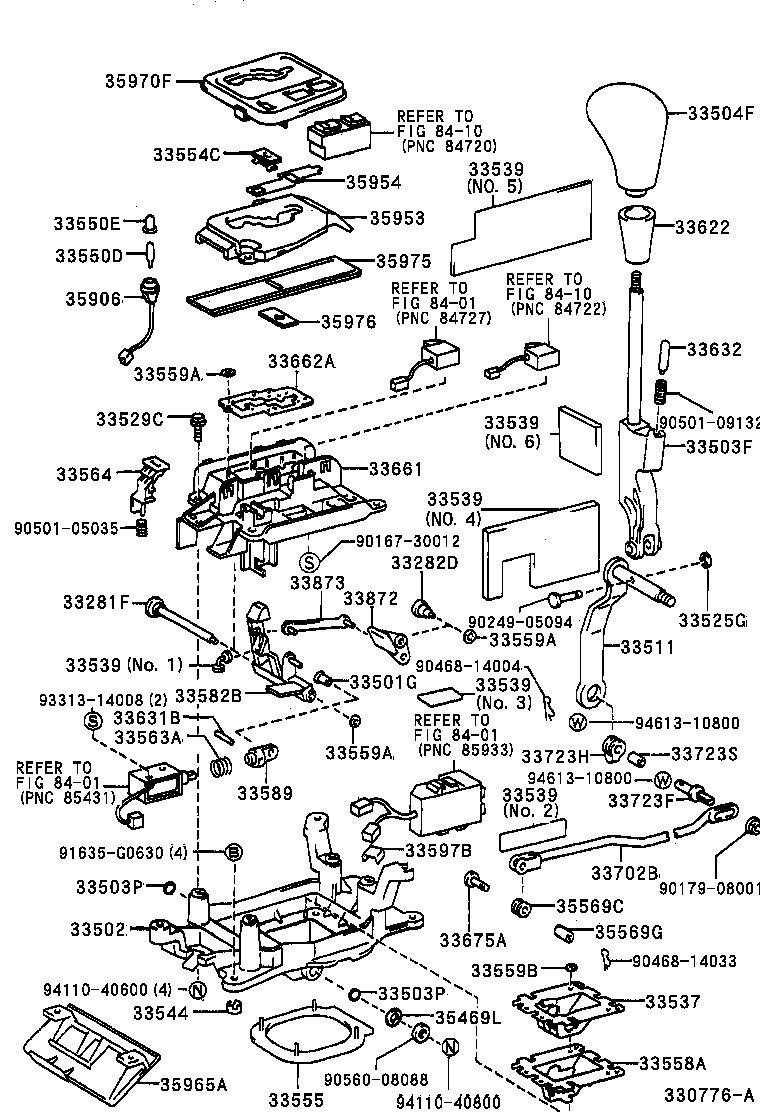  LS400 |  SHIFT LEVER RETAINER