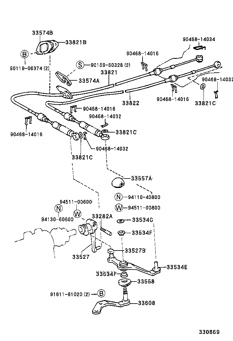  SOLARA |  SHIFT LEVER RETAINER