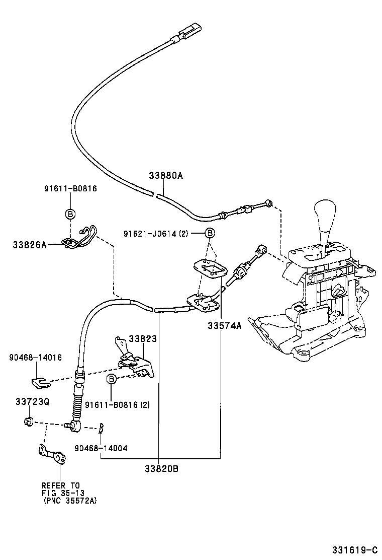  ES300 330 |  SHIFT LEVER RETAINER